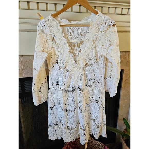 Anthropologie Yoana Baraschi Crochet Lace Dress Size S - Picture 12 of 14